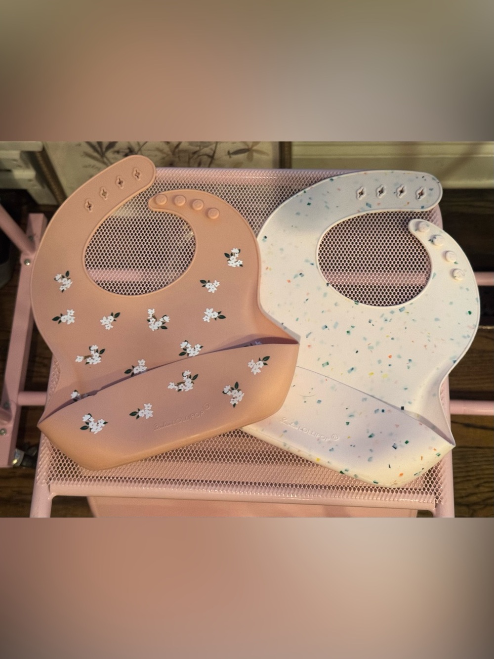 Loulou Lollipop Silicone Baby Bibs - set of 2